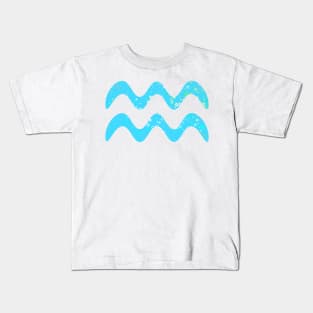 Aqua Symbol Kids T-Shirt